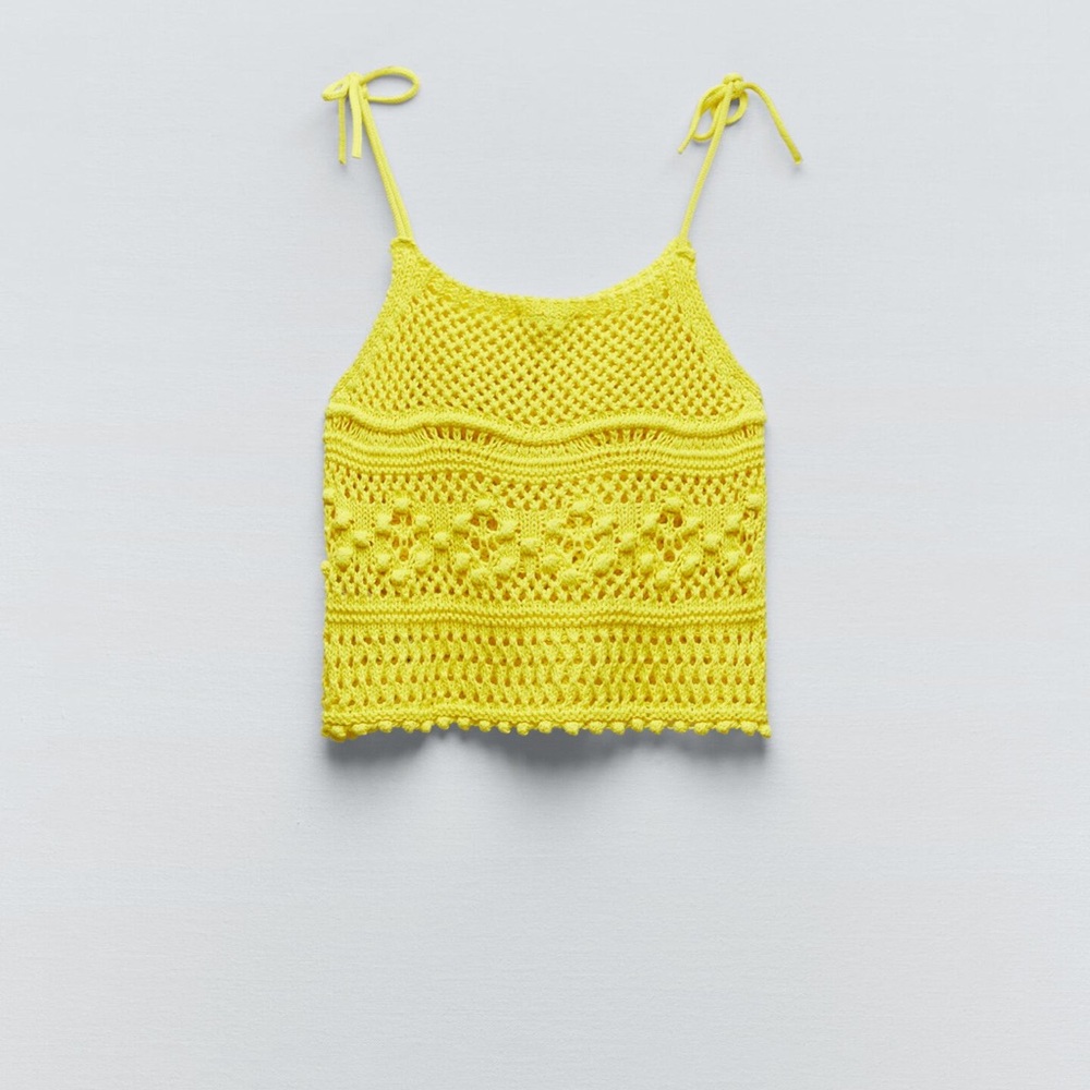 POINTELLE KNIT TOP - Picture 3 of 4